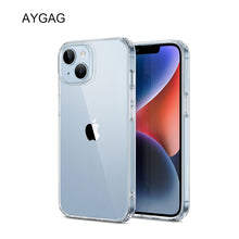 Load image into Gallery viewer, AYGAG Clear Case for iPhone 14 Case, iPhone 13 Case, Shockproof Thin Silicone Cover, Yellowing-Resistant Slim Transparent TPU Phone Case, Project Zero Series, Clear
